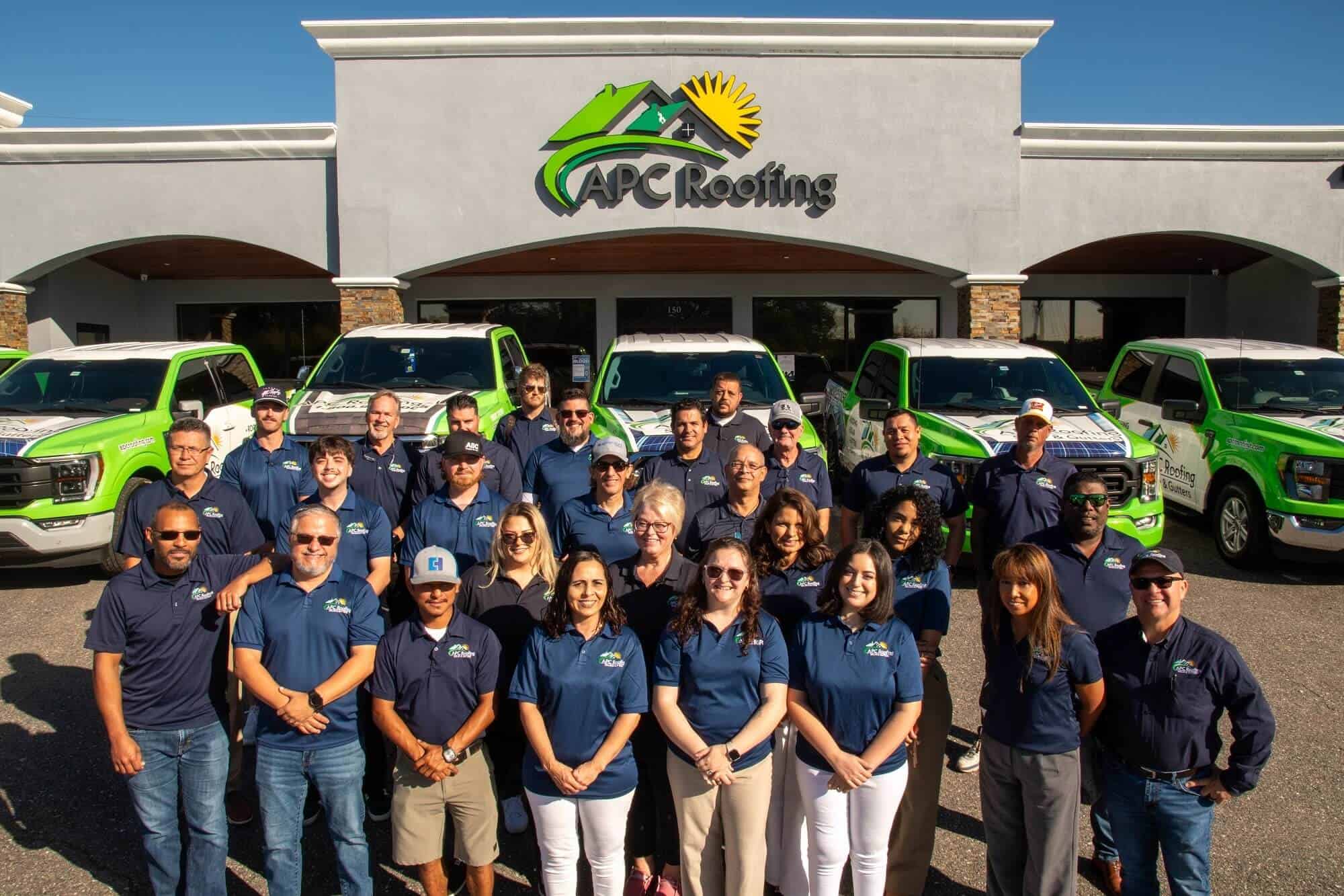 APC Roofing Team 2025 Staff Photo
