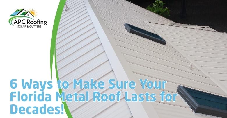 Close-up of a white metal roof with vents, showcasing durable roofing material in Florida.