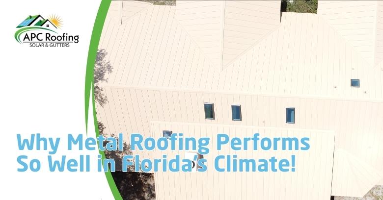 Metal roofing installed on a residential home in Florida, showcasing durability and weather resistan.
