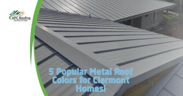 Metal roof with multiple color options installed on Clermont home.