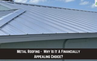 Professional metal roof installation by APC Roofing team on residential property.