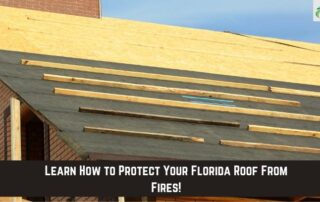 Roofers installing new roof on residential building in Florida.