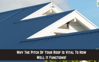 Close-up of a white residential roof with a steep pitch, showcasing quality roofing installation.