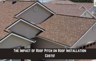 Residential roof with varied pitch and new installation by APC Roofing.