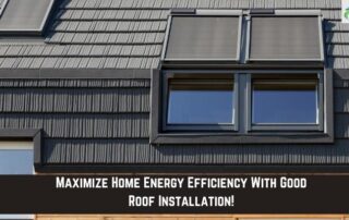 Solar panels installed on a residential roof for energy efficiency.