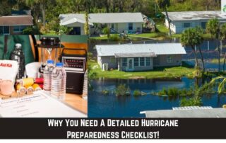 Storm damage inspection at residential property with roofing tools and safety equipment.