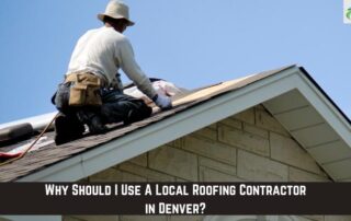 Roofers working on a roof during a sunny day, installing shingles and inspecting for storm damage.