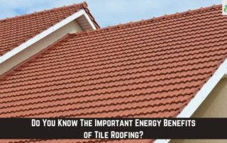 Roofers installing red tile roofing on a residential home.