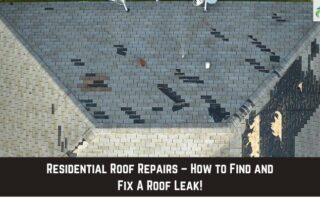Storm damage caused leaks and missing shingles on the roof.