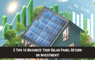 Solar panels installed on residential roof for energy savings and sustainability.