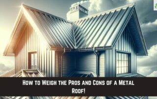 Metal roof installation on a residential home with a steep pitch and standing seam panels.
