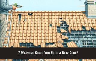 Inspecting storm-damaged roof with missing shingles and leaks.
