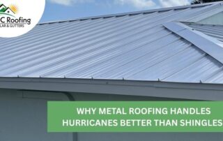 Close-up of a durable metal roof on a residential building, showcasing quality roofing materials and.