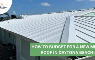 Metal roof installation by APC Roofing with white panels and sturdy construction.