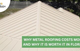 High-quality metal roof installed on residential property in Florida.