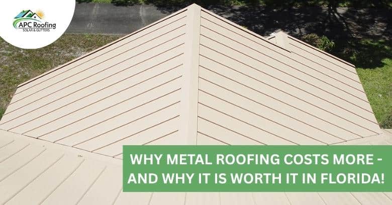 High-quality metal roof installed on residential property in Florida.