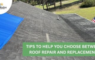 Roofing tips to choose between roof repair and replacement for homeowners.
