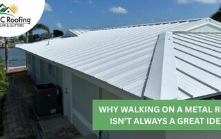 Residential metal roof installation by APC Roofing, expert roofing contractors.