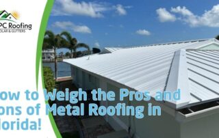 Metal roof installation on a residential home in Florida with storm-resistant features.