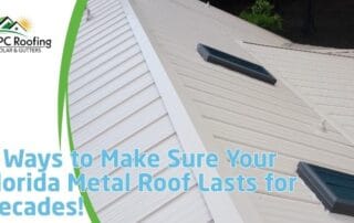 Expert metal roof installation on residential property in Florida by APC Roofing.