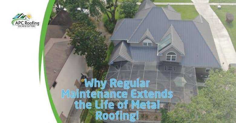 A metal roof with multiple slopes and valleys on a residential home.