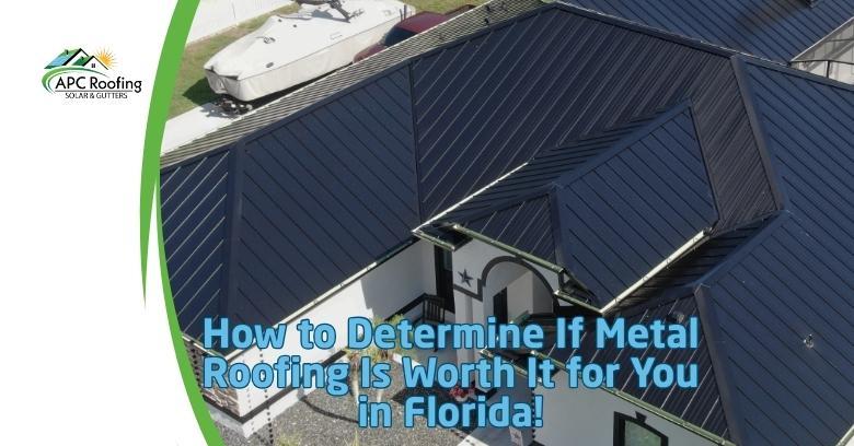 Aerial view of a metal roof with multiple pitches and valleys on a residential property.